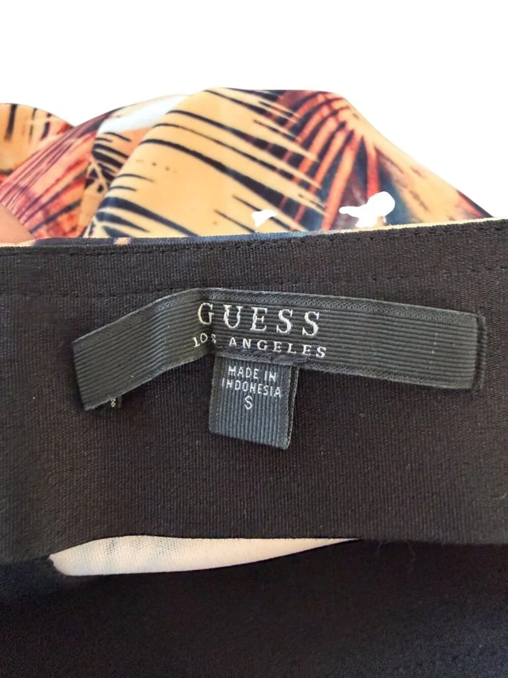 GUESS Tropical Print A Line Skirt Size Small
